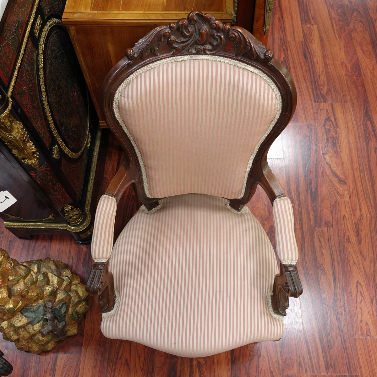 French Louis XV Style Fauteuil Armchair