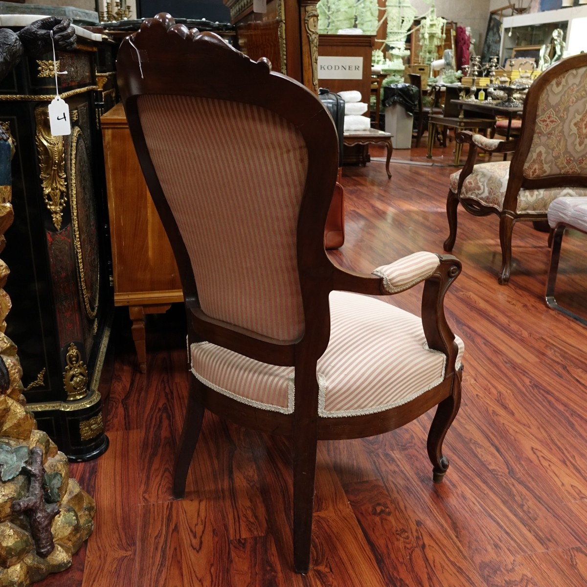 French Louis XV Style Fauteuil Armchair