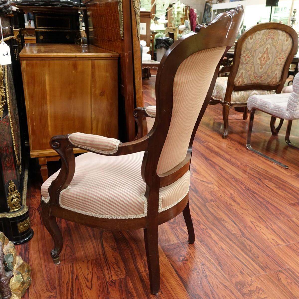 French Louis XV Style Fauteuil Armchair