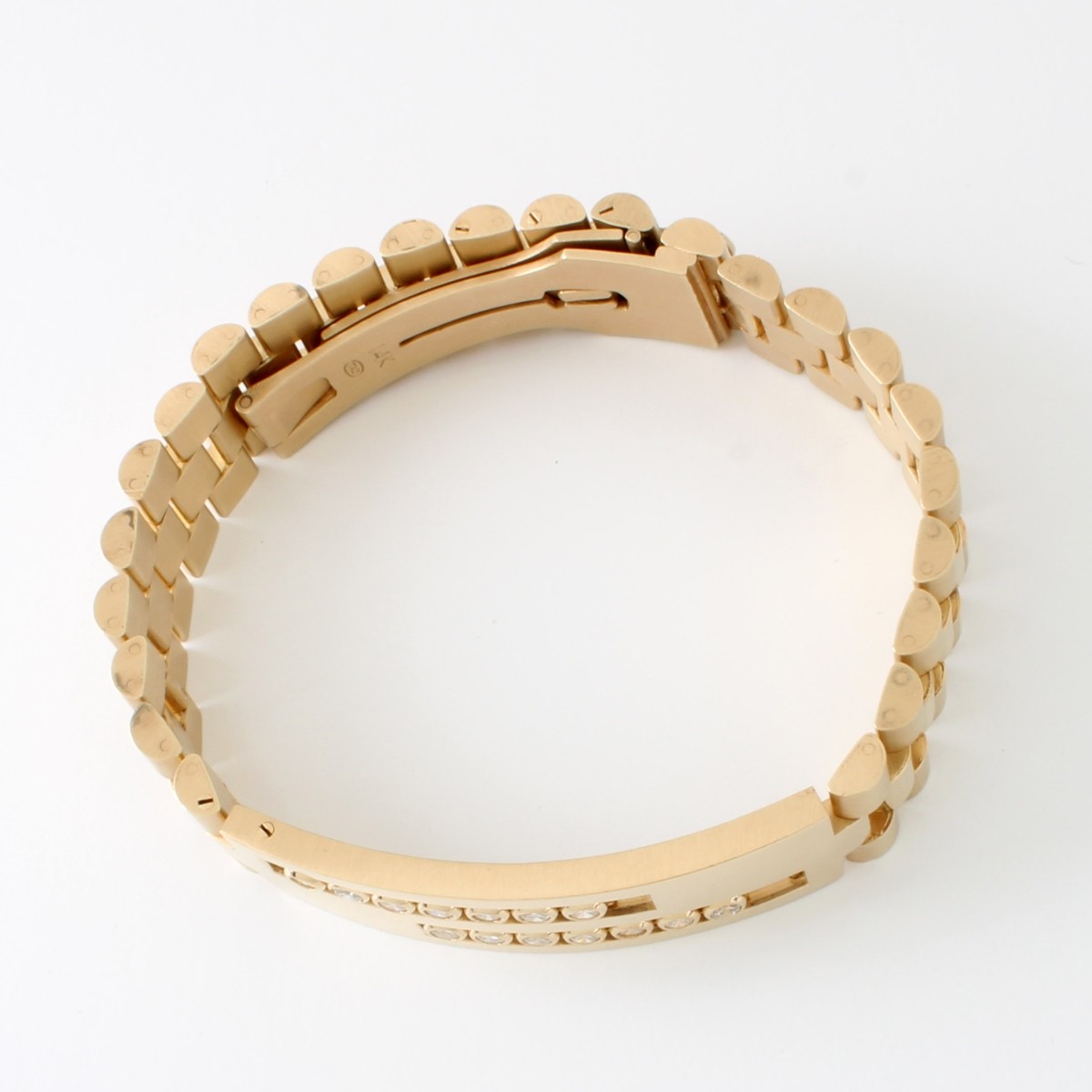 Men's 14KT Yellow Gold Rolex Style Bracelet