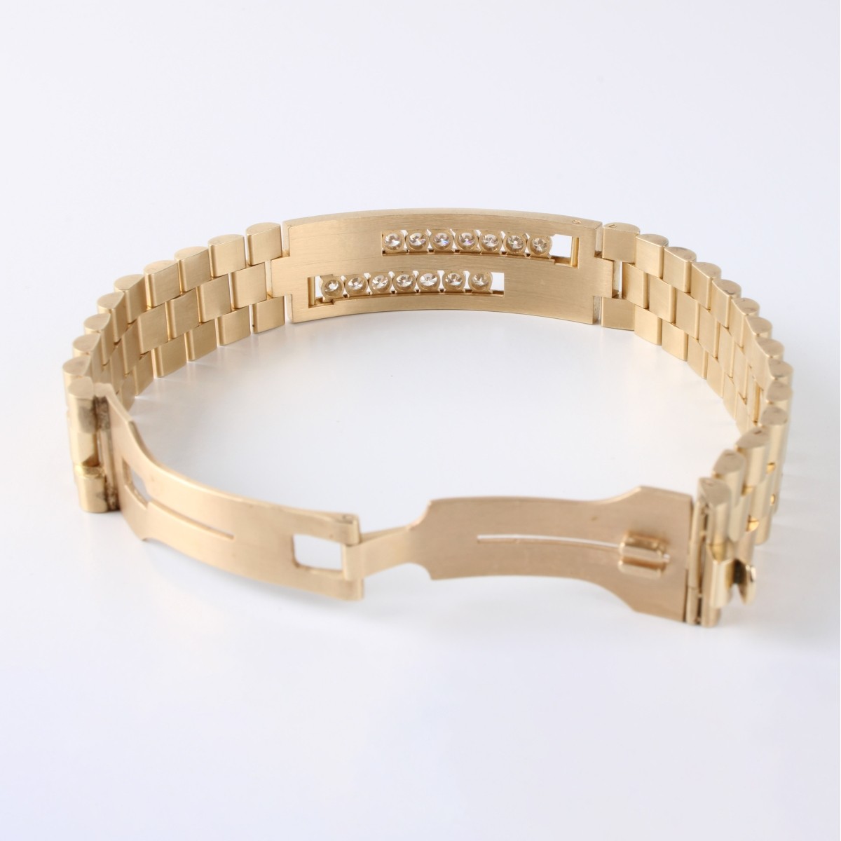 Men's 14KT Yellow Gold Rolex Style Bracelet