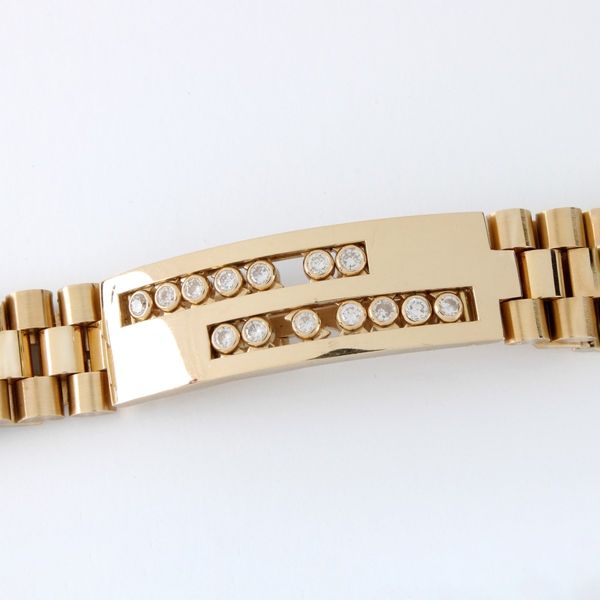Men's 14KT Yellow Gold Rolex Style Bracelet