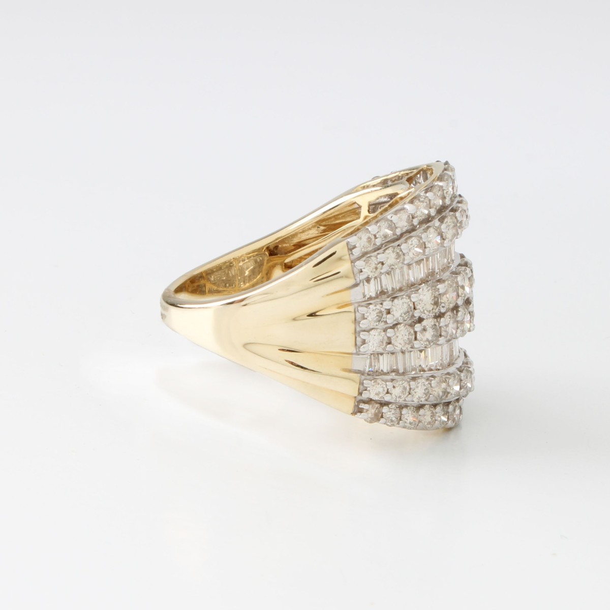 Diamond and 10K Ring