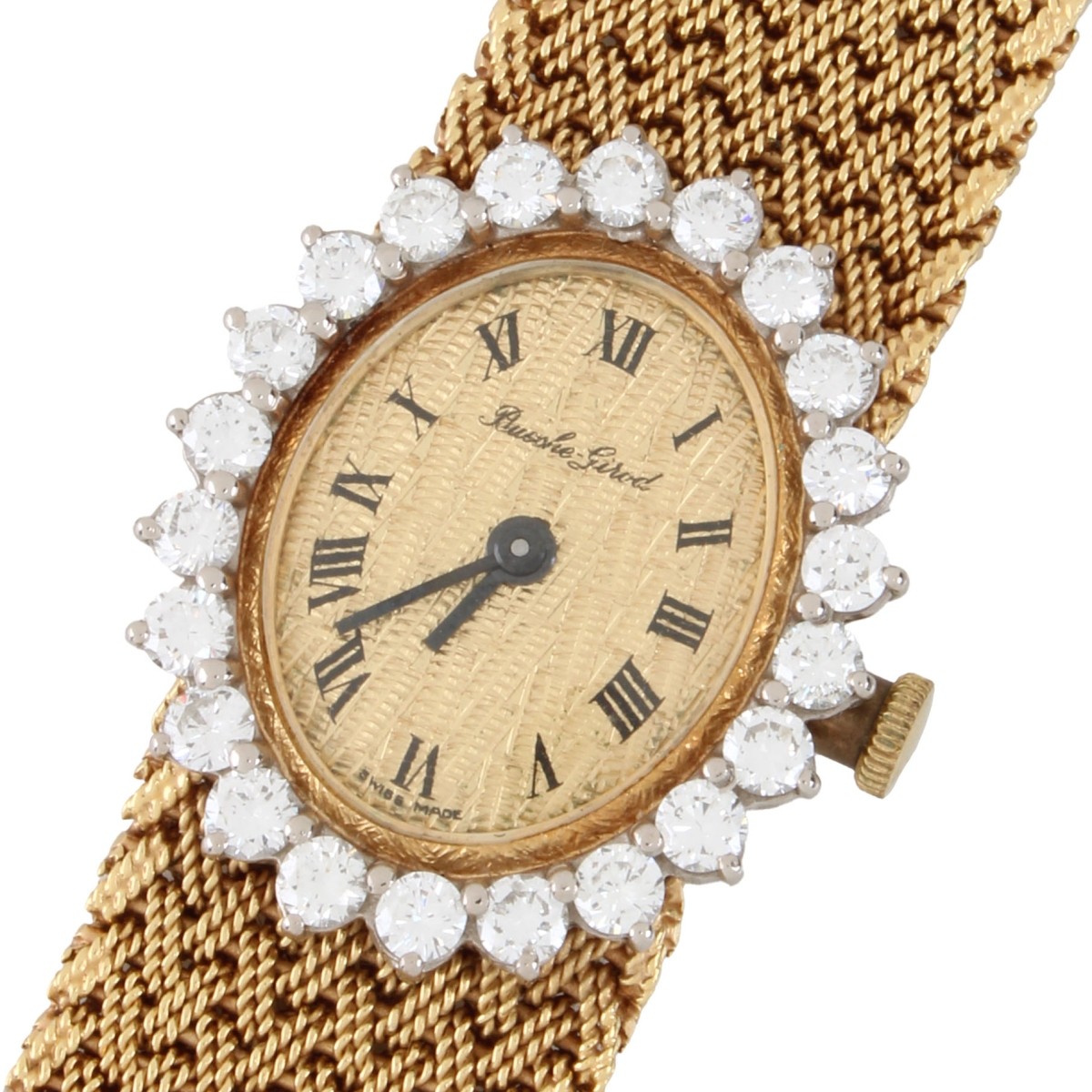 Bueche Girod Diamond and 18K Watch