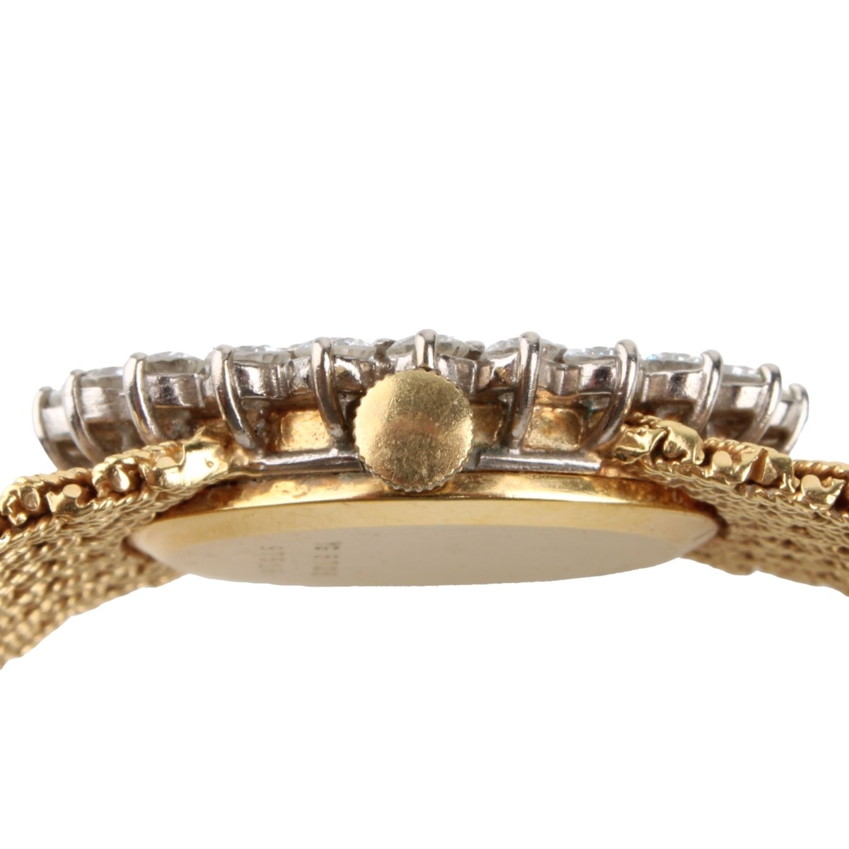 Bueche Girod Diamond and 18K Watch