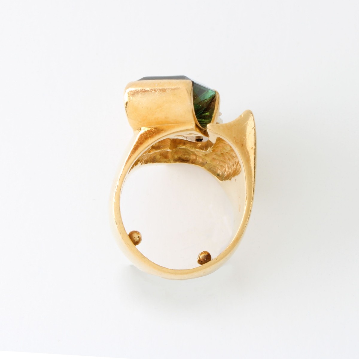 Tourmaline, Diamond and 18K Ring