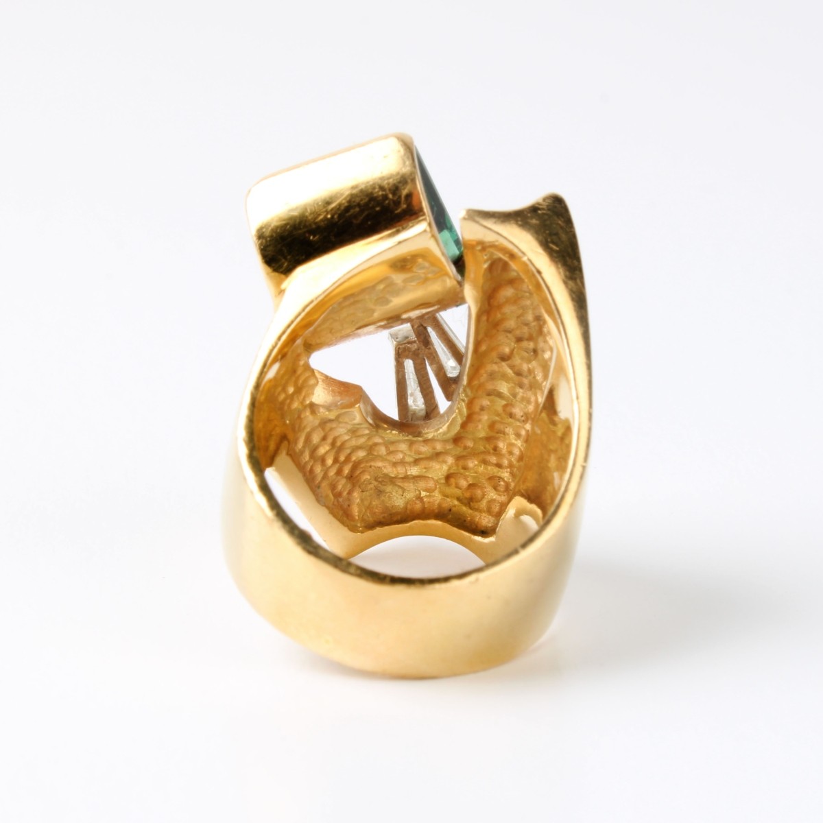 Tourmaline, Diamond and 18K Ring