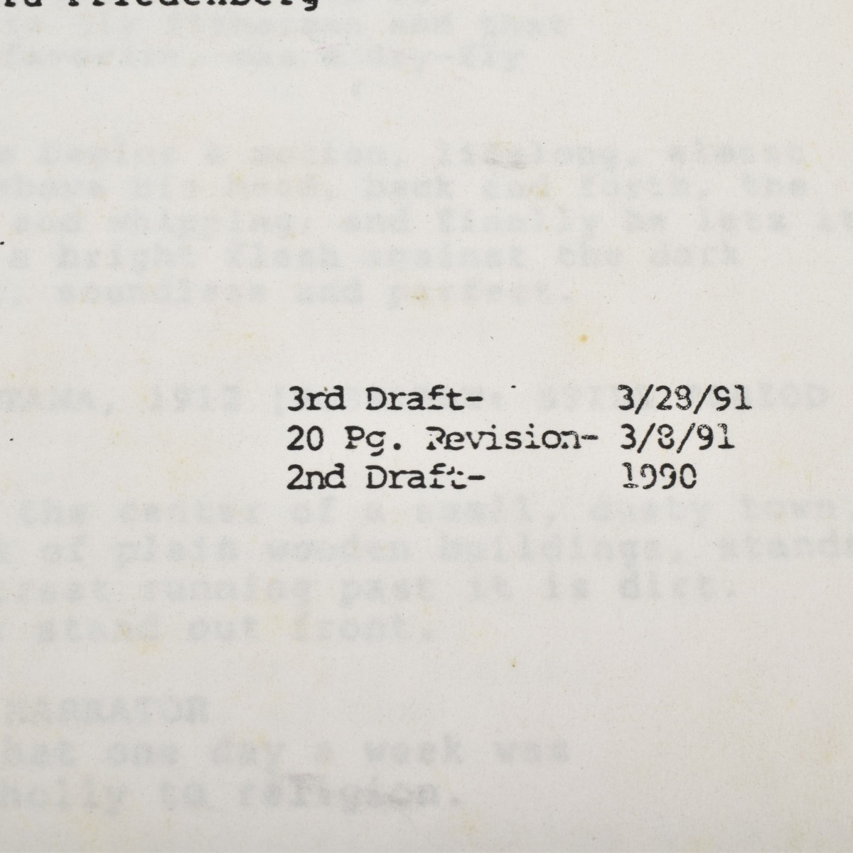 "A River Runs Through It" Screenplay