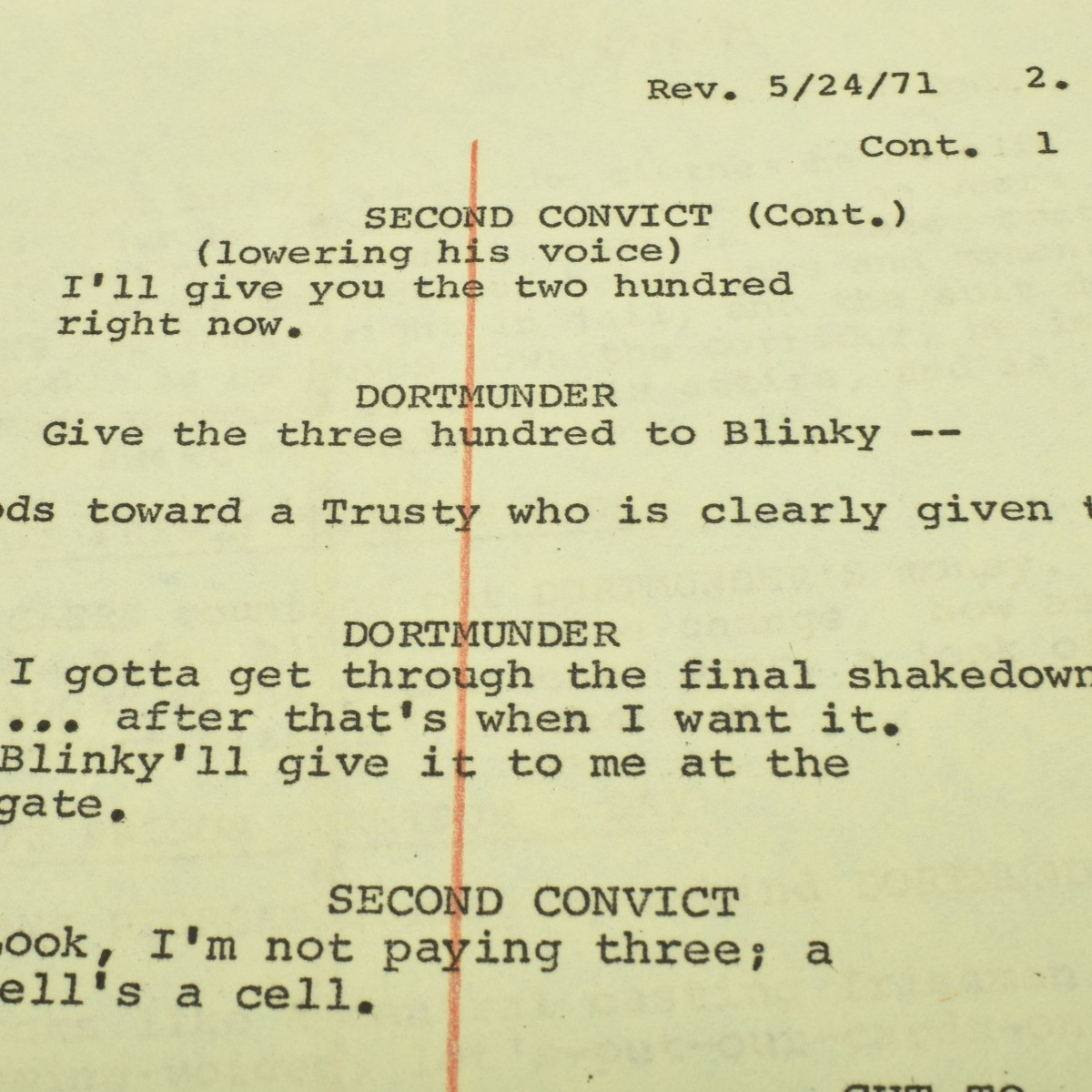 "The Hot Rock" Screenplay