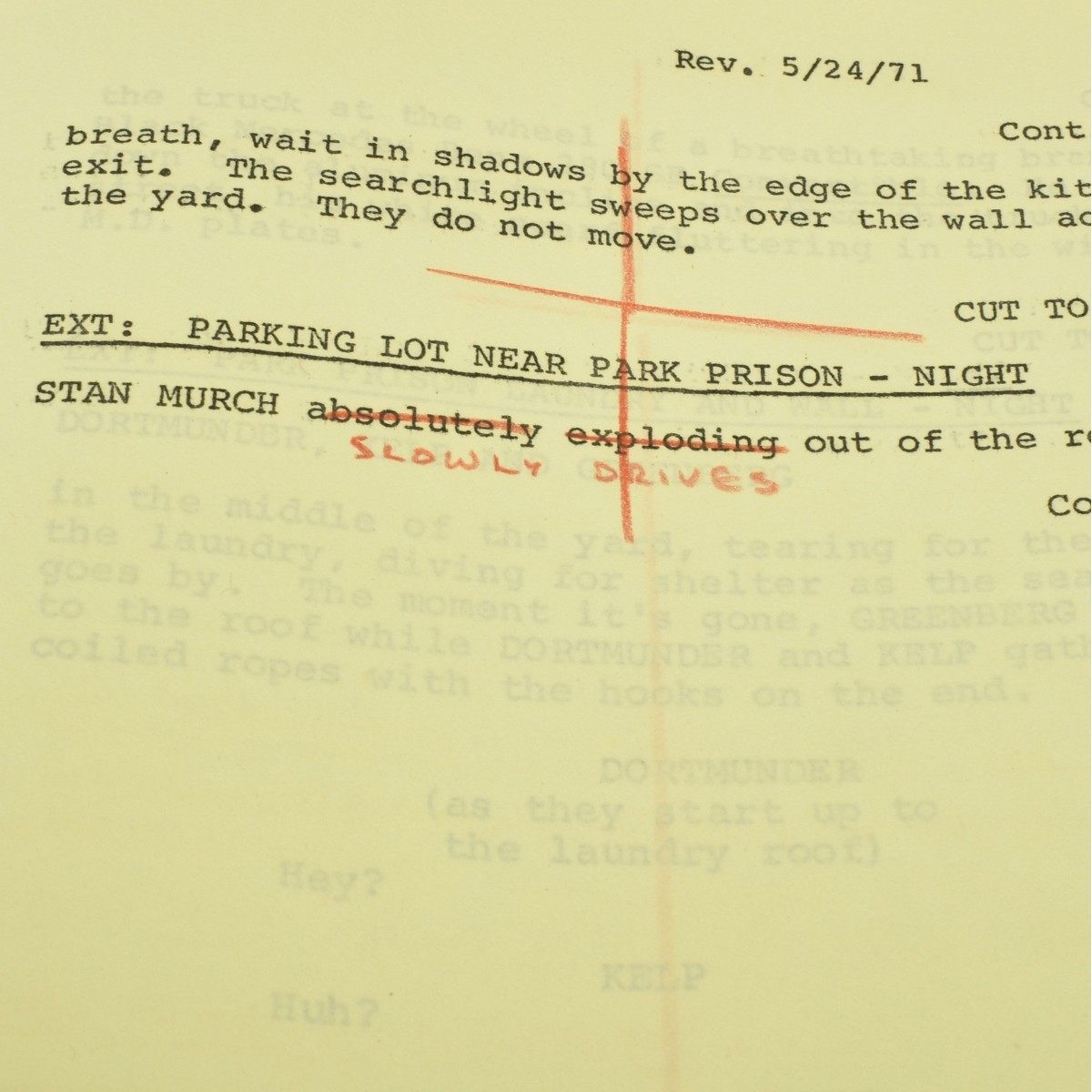 "The Hot Rock" Screenplay