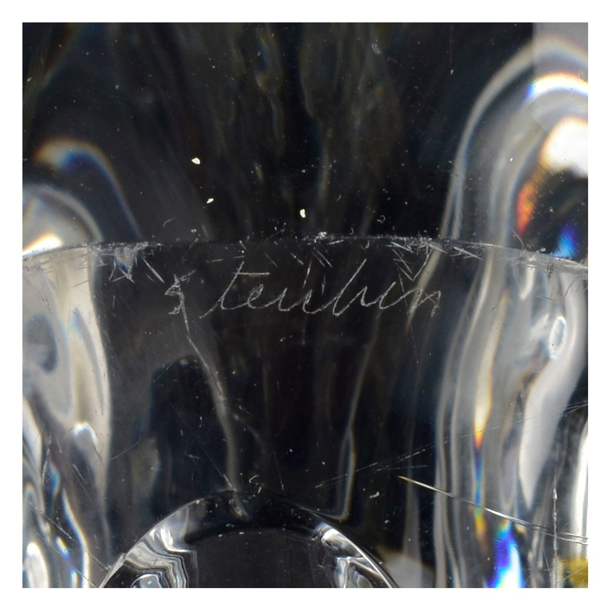 Steuben Crystal and 18K Frog Prince