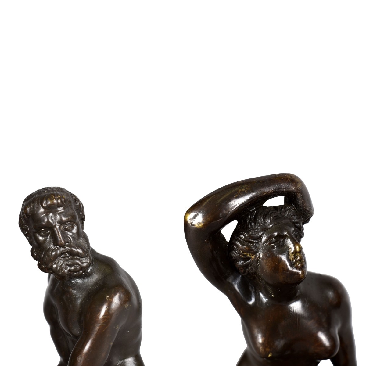 Pair Neoclassical Style Bronze Sculptures