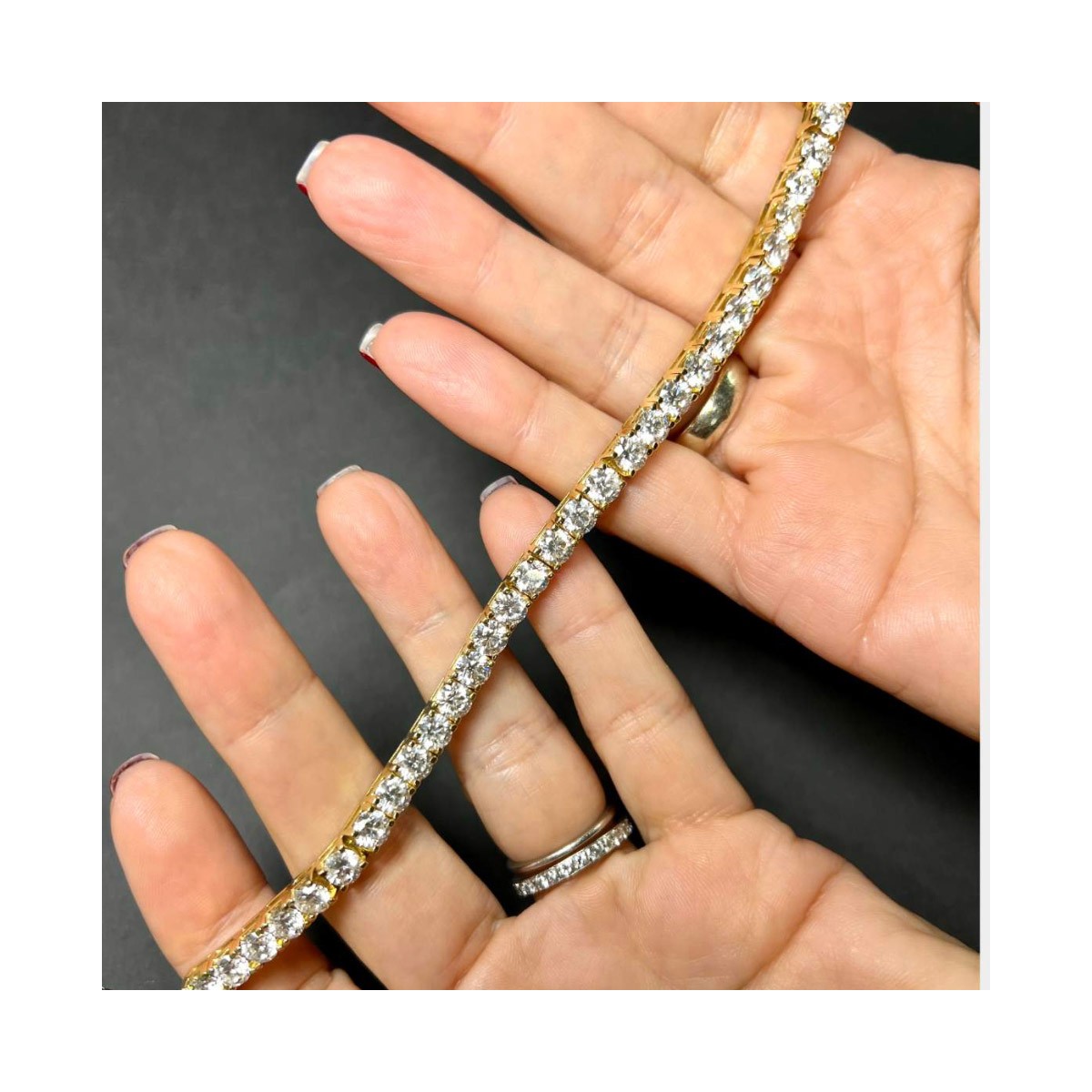 Diamond and 14K Tennis Bracelet