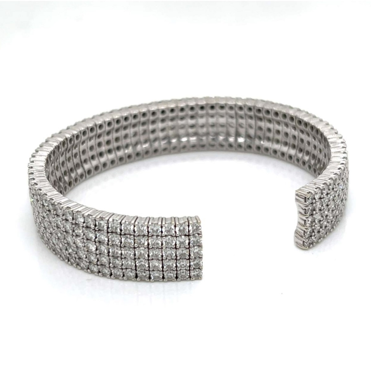 Diamond and 18K Cuff Bangle