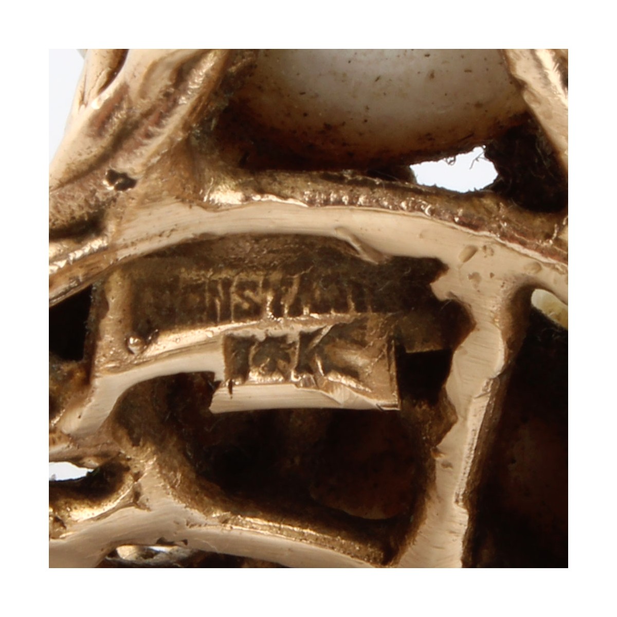 Pearl, Diamond and 14K Ring