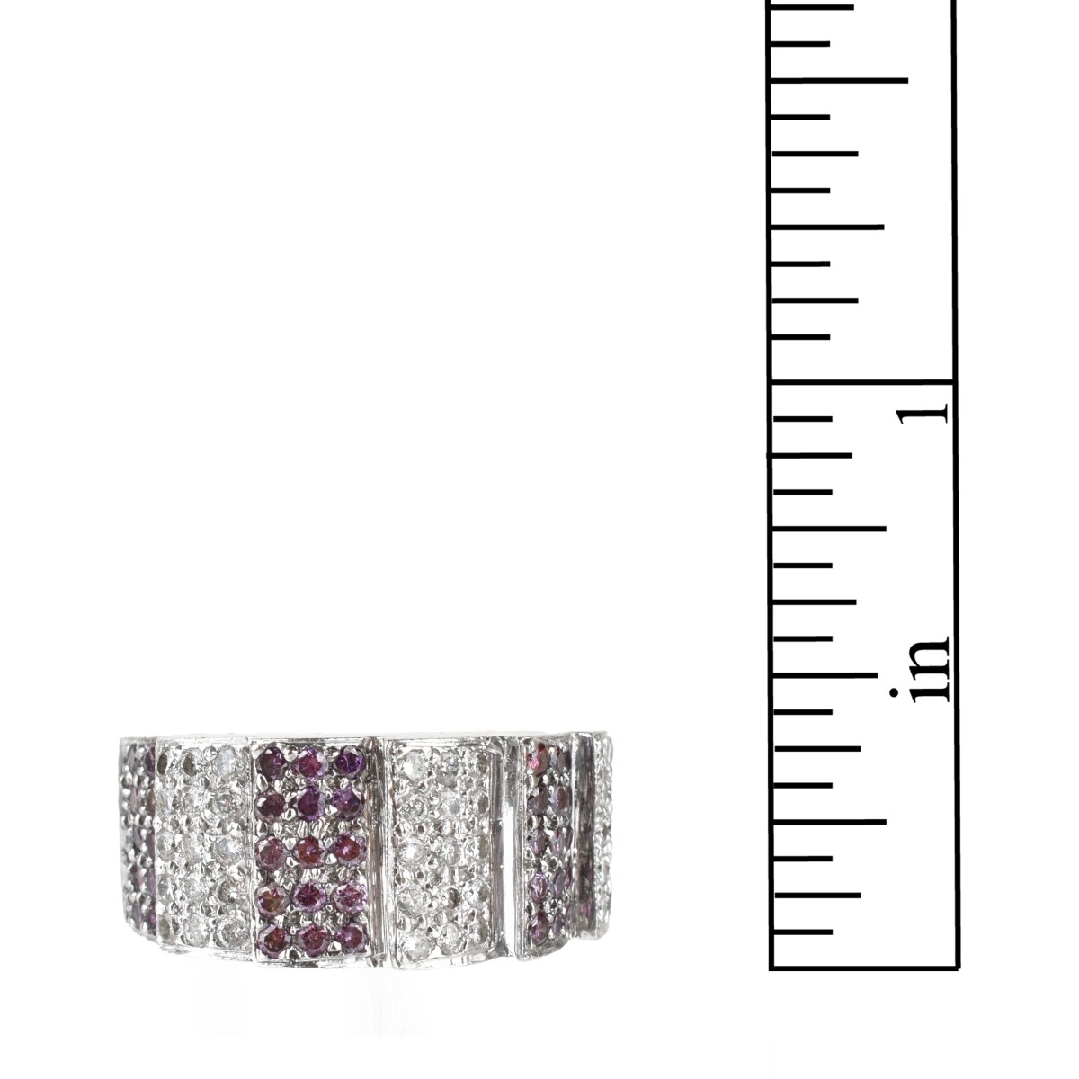 Diamond, Amethyst and 14K Ring