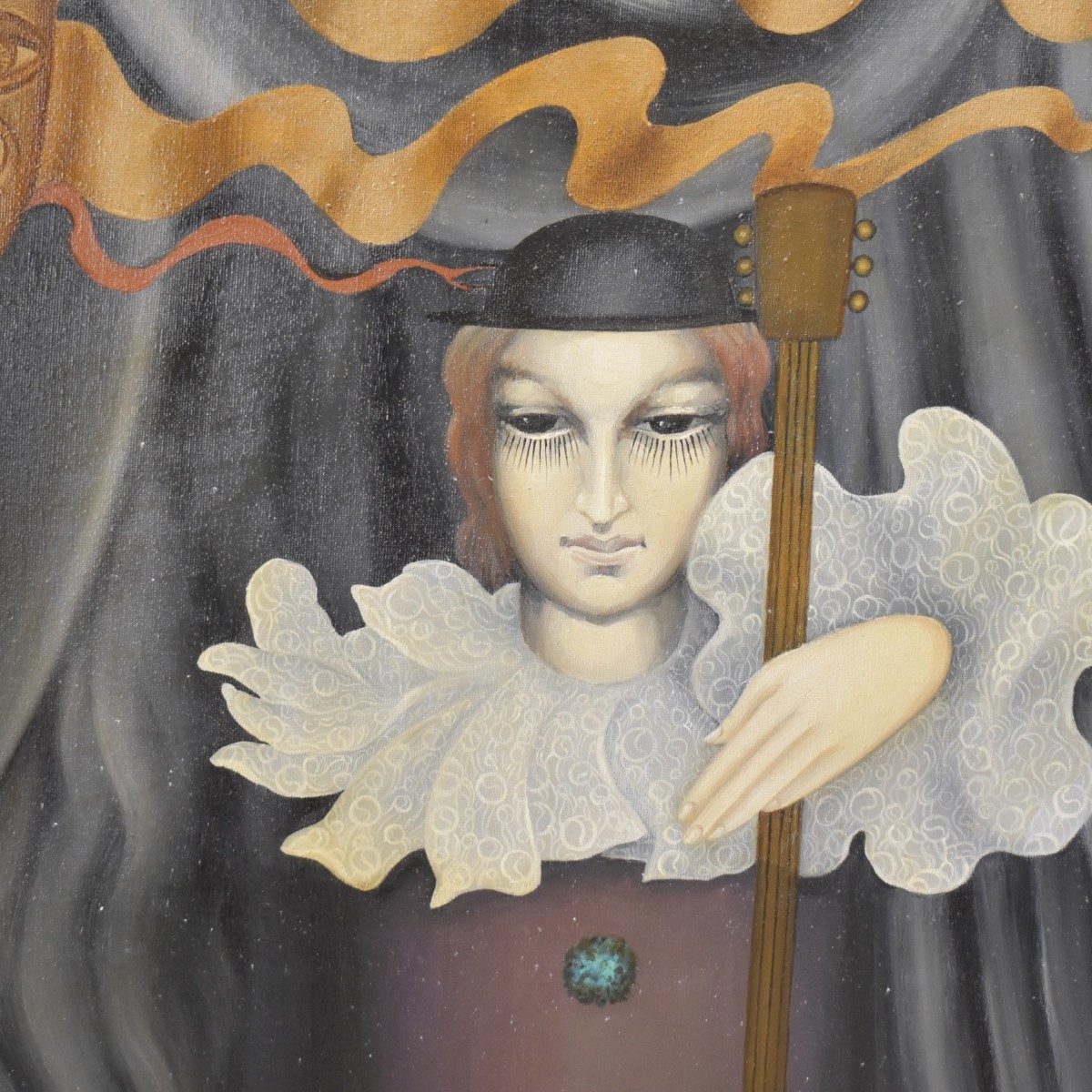 G. Karmeli Oil on Canvas "Pierrot"