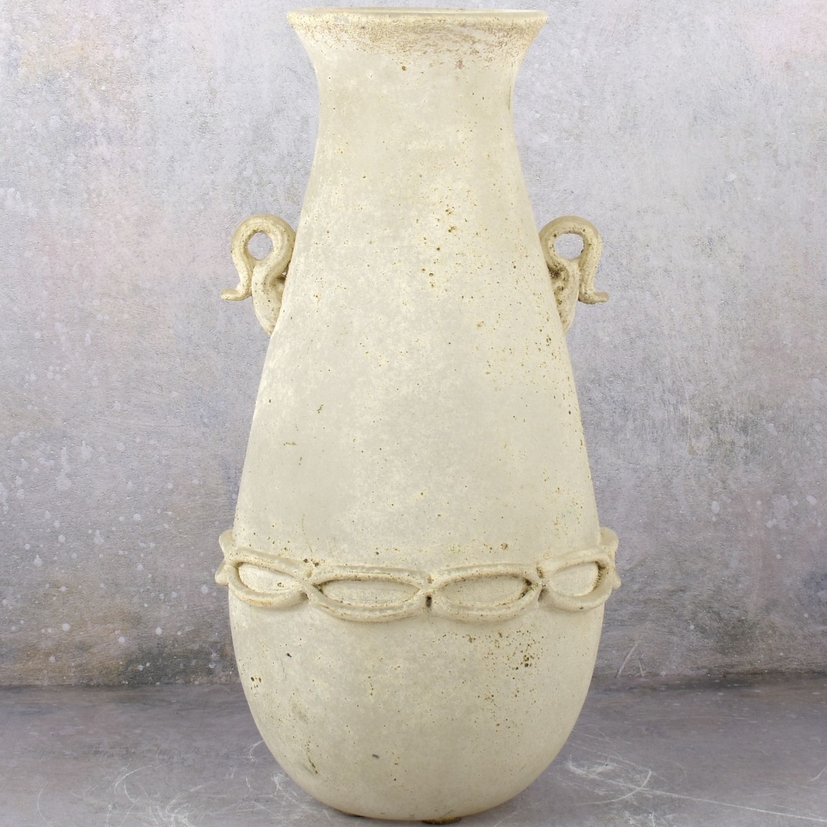 Attributed to Seguso Murano Scavo Glass Vase