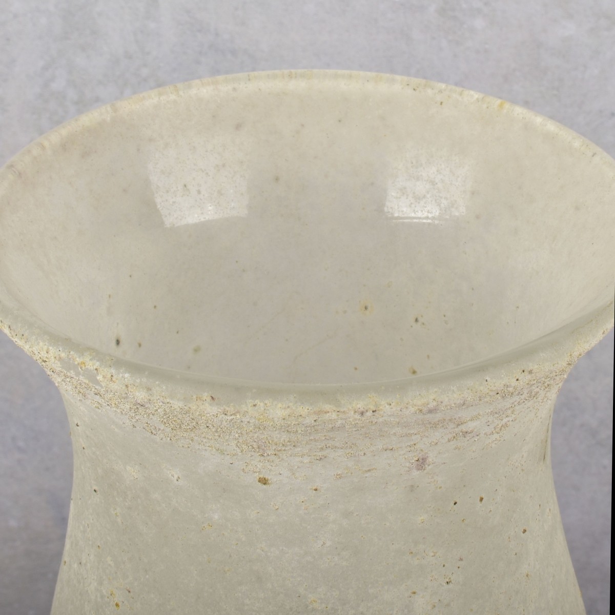 Attributed to Seguso Murano Scavo Glass Vase