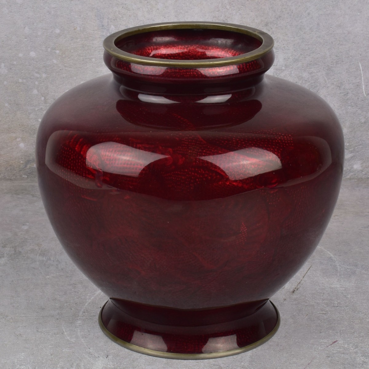 Vintage Japanese Akasuke Ginbari Vase