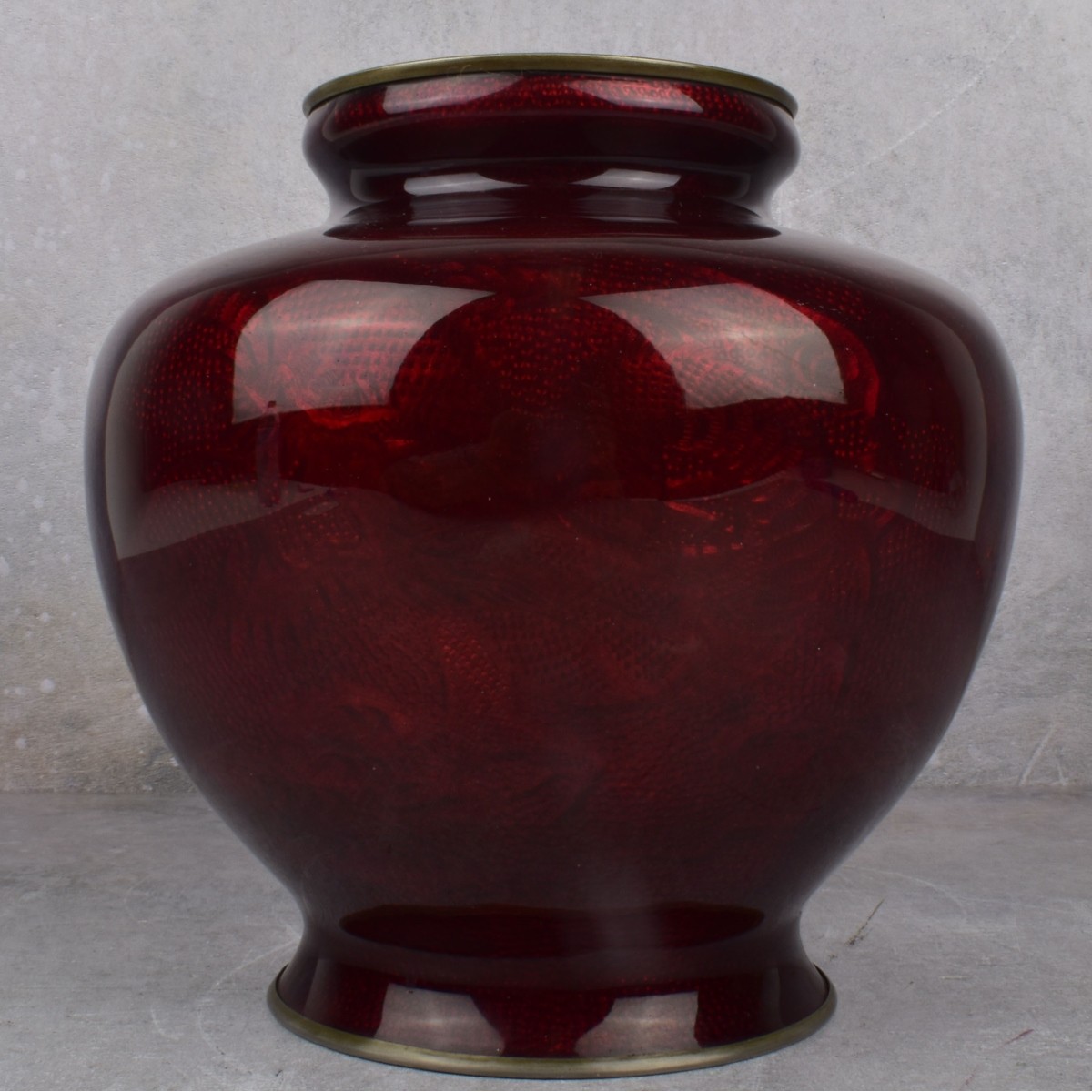 Vintage Japanese Akasuke Ginbari Vase