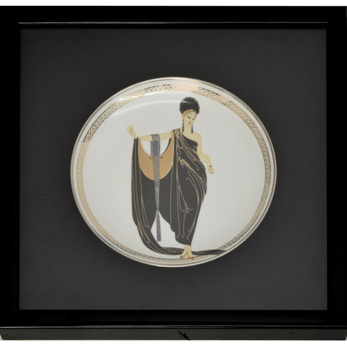 Framed Erte Limited Edition Dishes