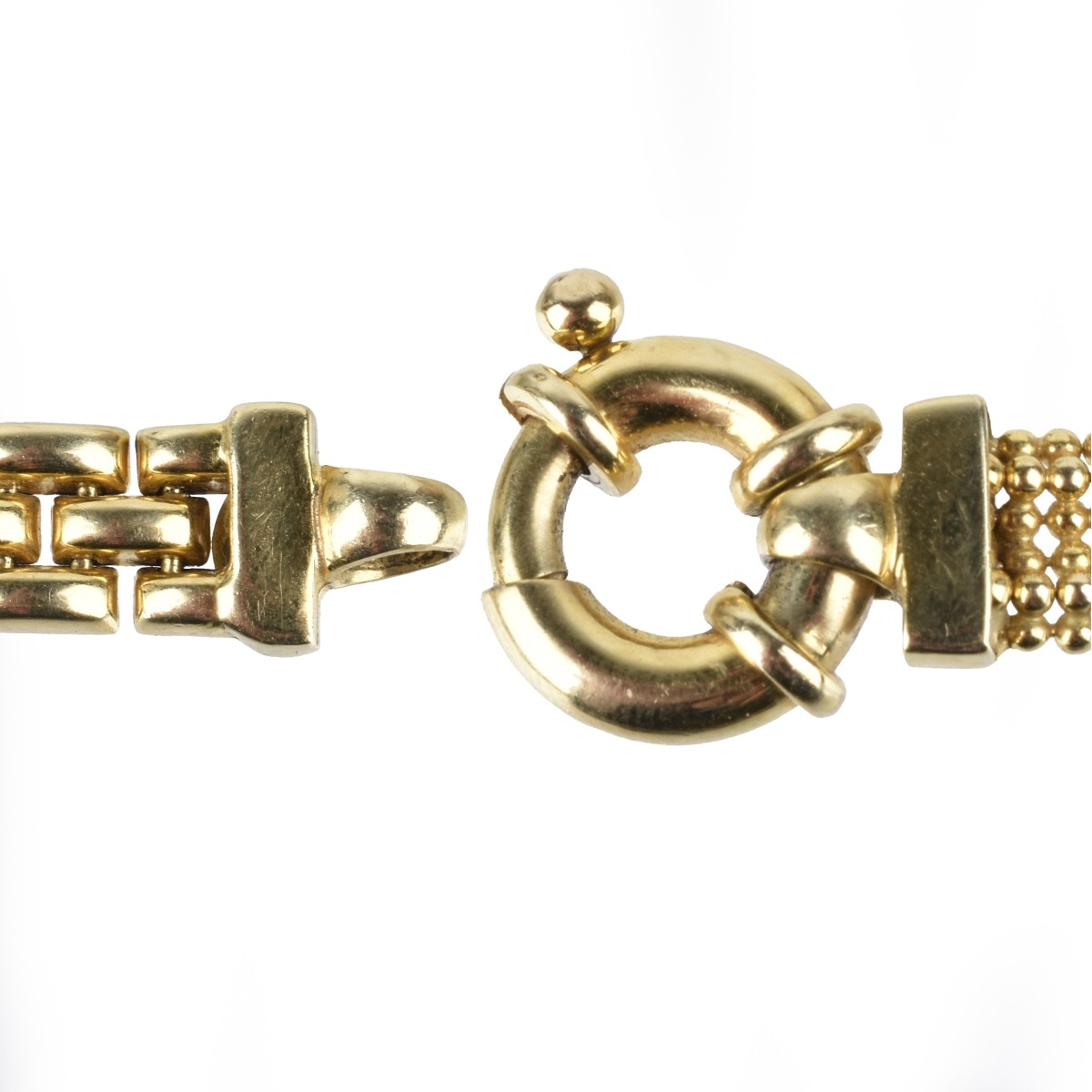 Carnelian, Hardstone and 14K Bracelet