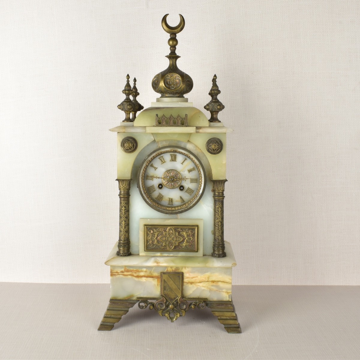 French Orientalist Mantle Clock