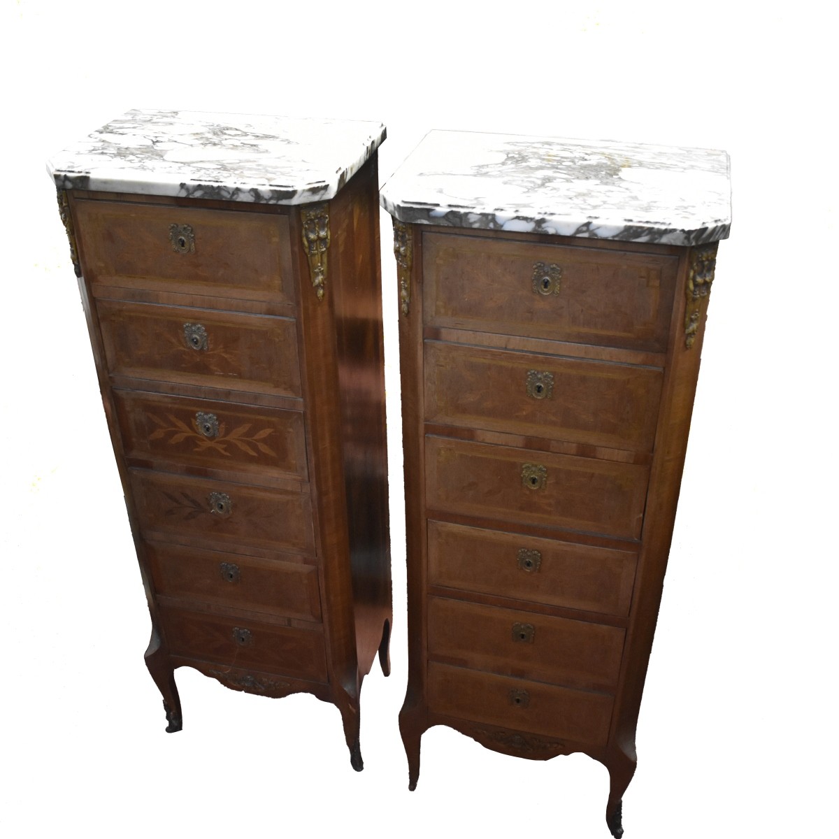 Pair of French Regency Style Lingerie Chests