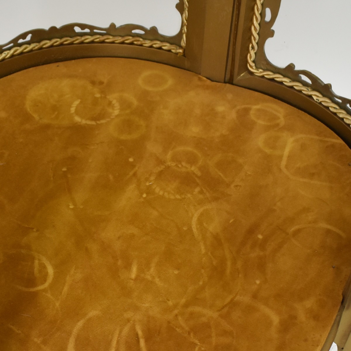 Vintage French Louis XV Style Round Curio Cabinet