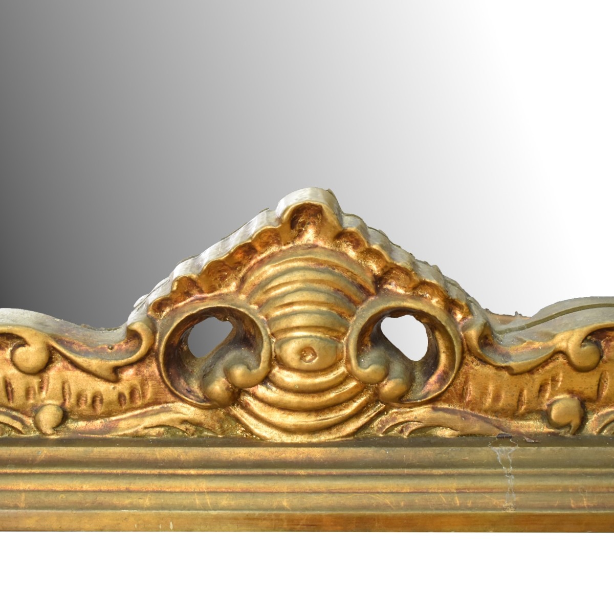 Antique Rococo Style Gilt Wood Wall Mirror