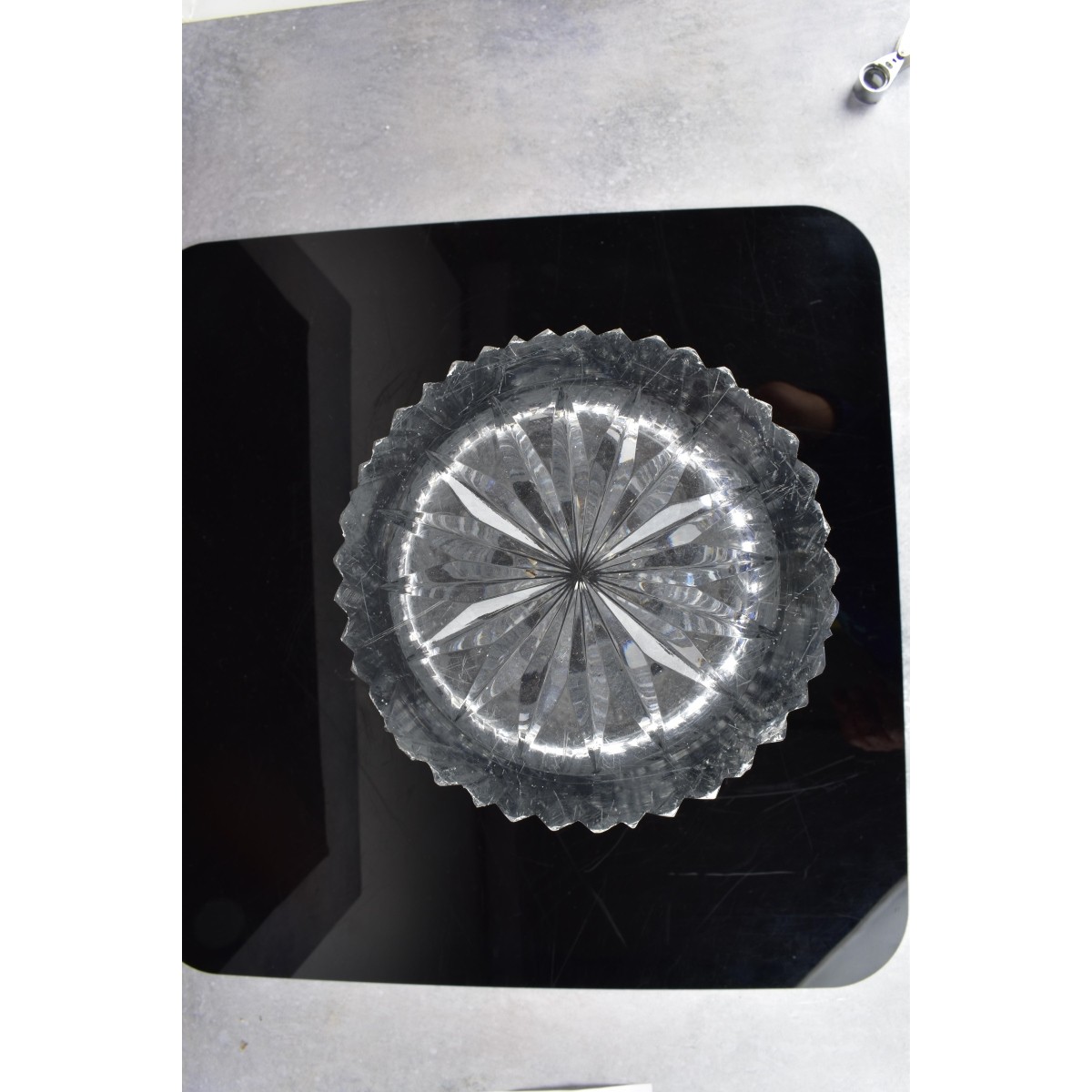 Large Vintage American Brilliant Cut Crystal Vase