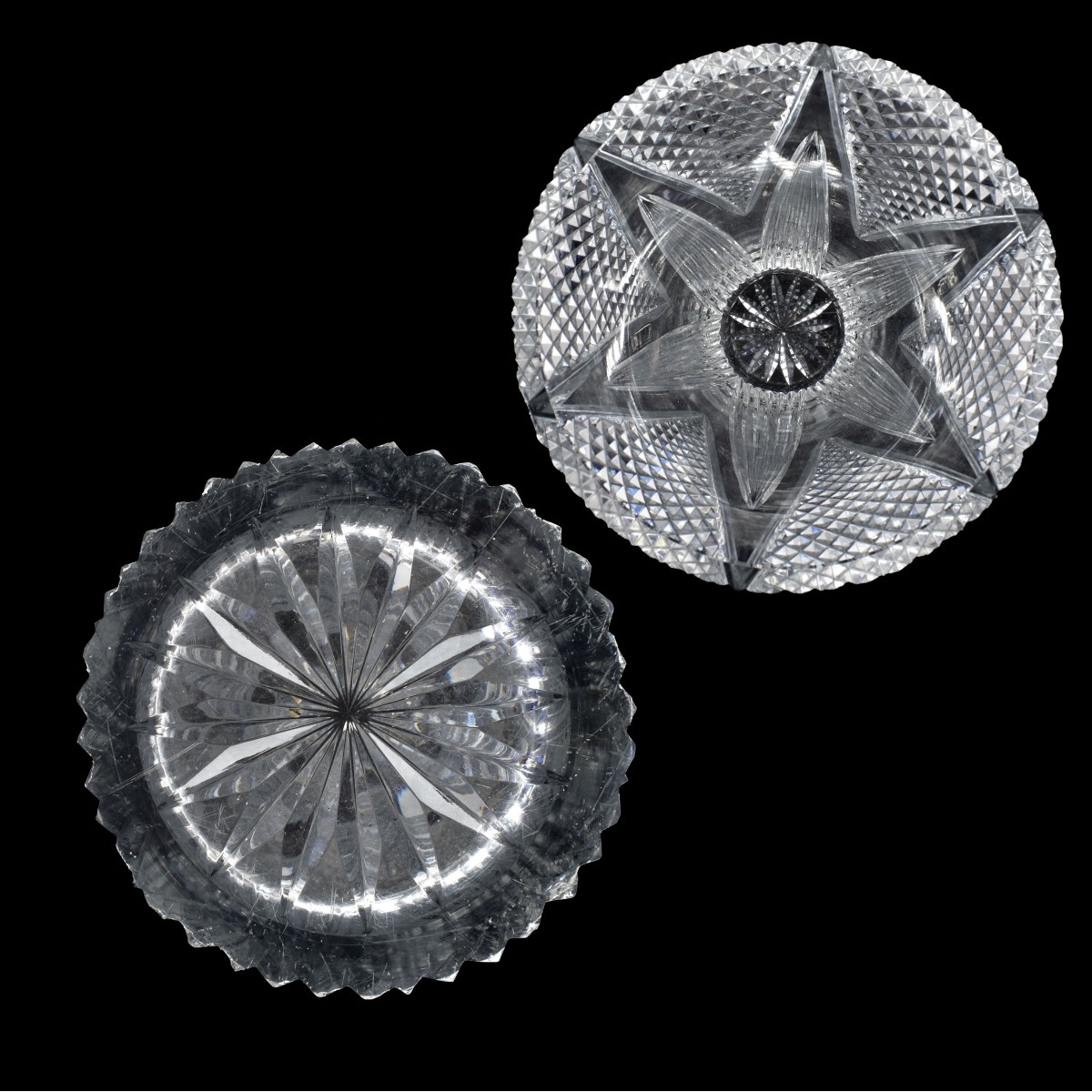 Large Vintage American Brilliant Cut Crystal Vase