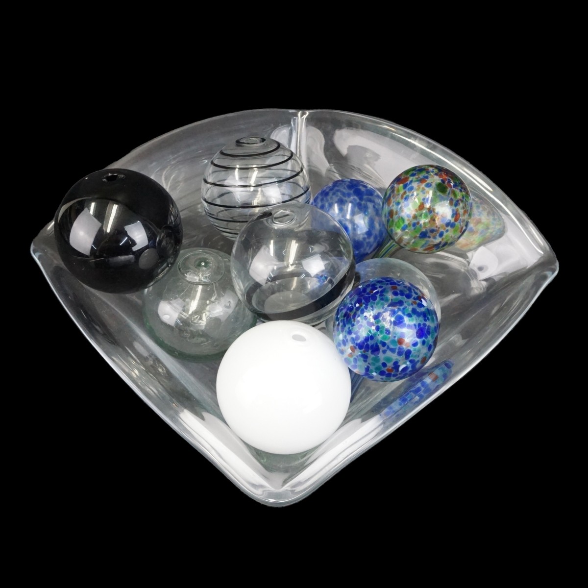 Simon Pearce Centerpiece with accessories