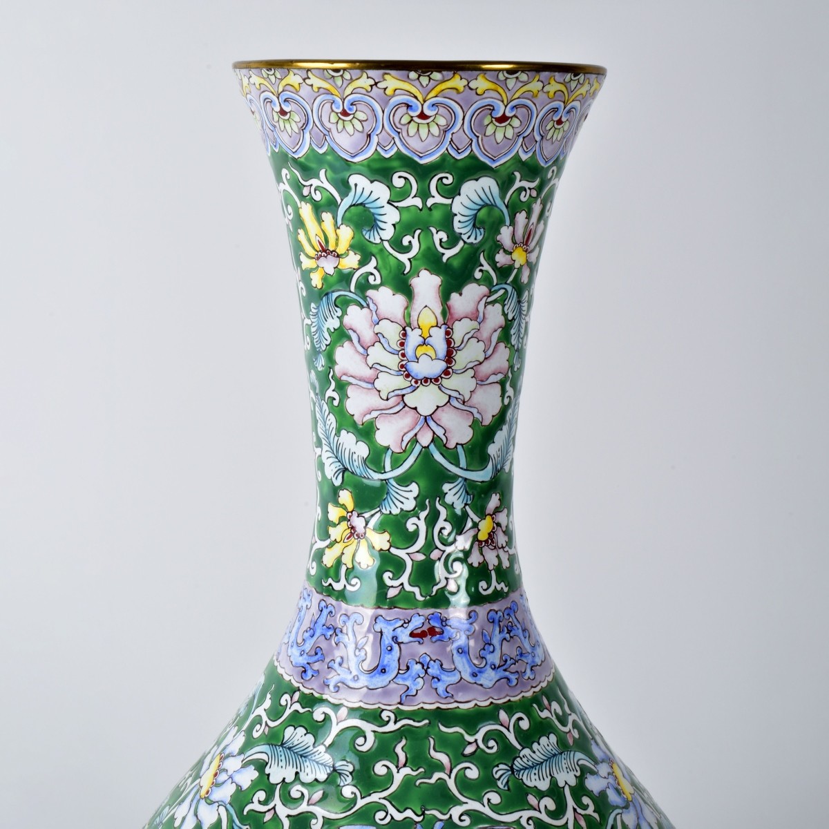 Large Chinese Enamel Vase