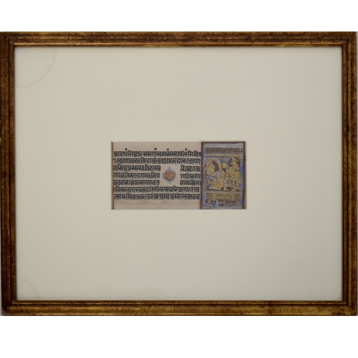 Indian Kalpa Sutra Gouache Miniature Manuscript