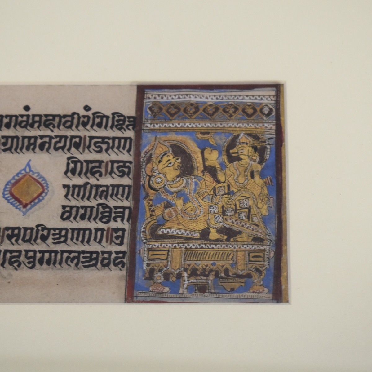 Indian Kalpa Sutra Gouache Miniature Manuscript