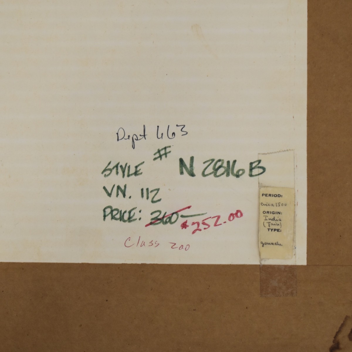 Indian Kalpa Sutra Gouache Miniature Manuscript