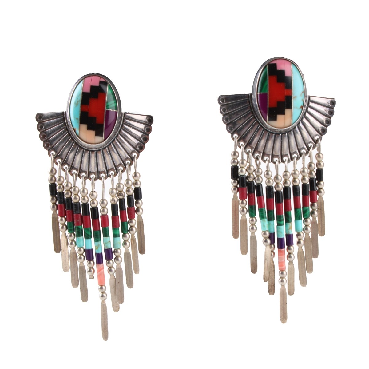 Native American Sterling Silver Earrings