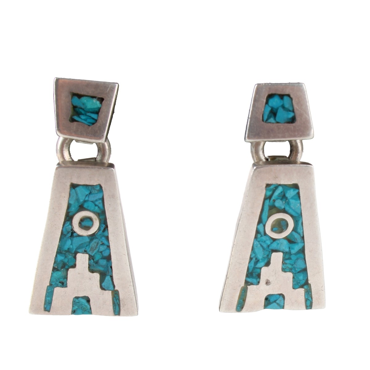 Taxco Silver Turquoise Necklace-Earrings