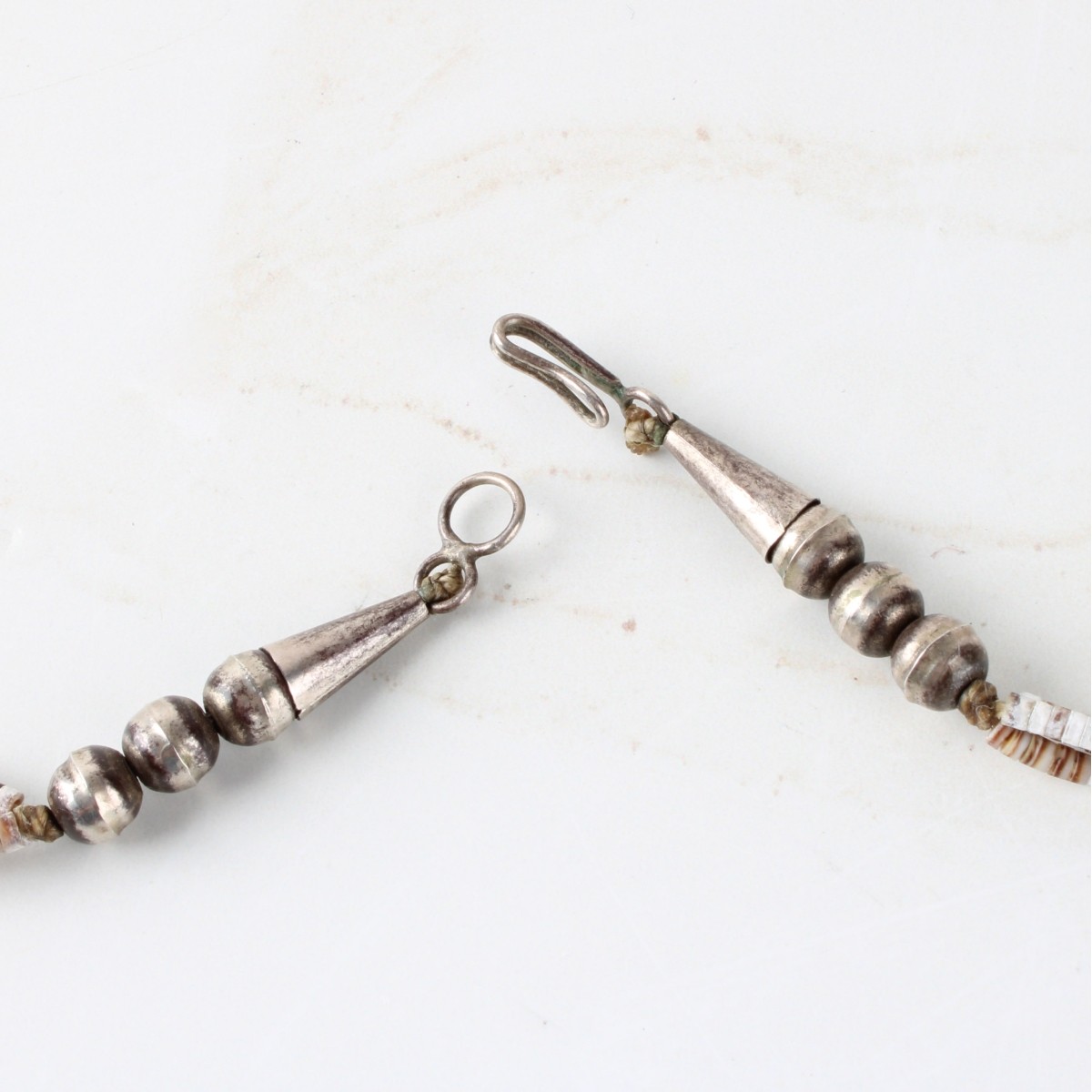 Vintage Zuni Turquoise and Silver Necklace