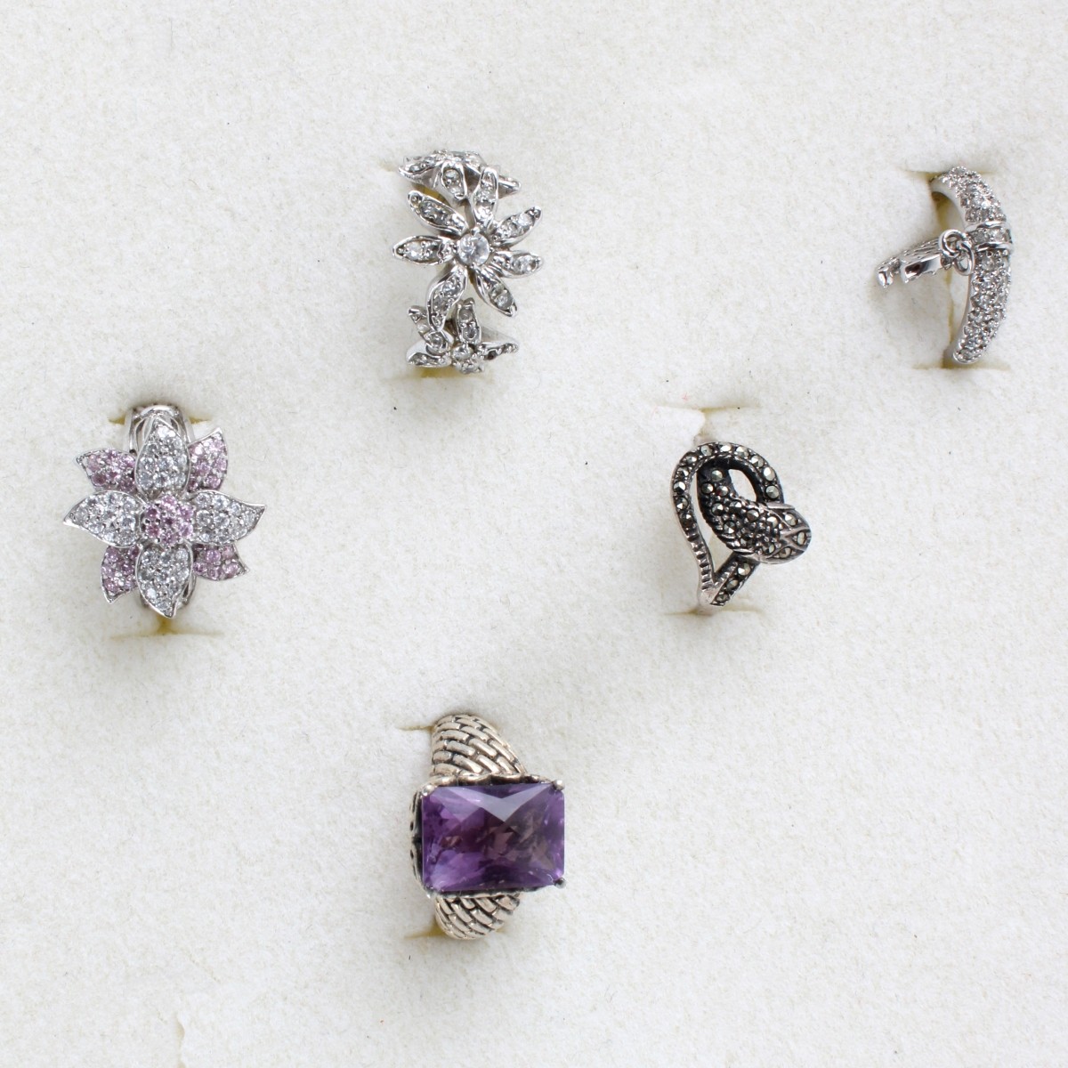 Lot of Fashion Jewelry-Rings, Watches, Earrings