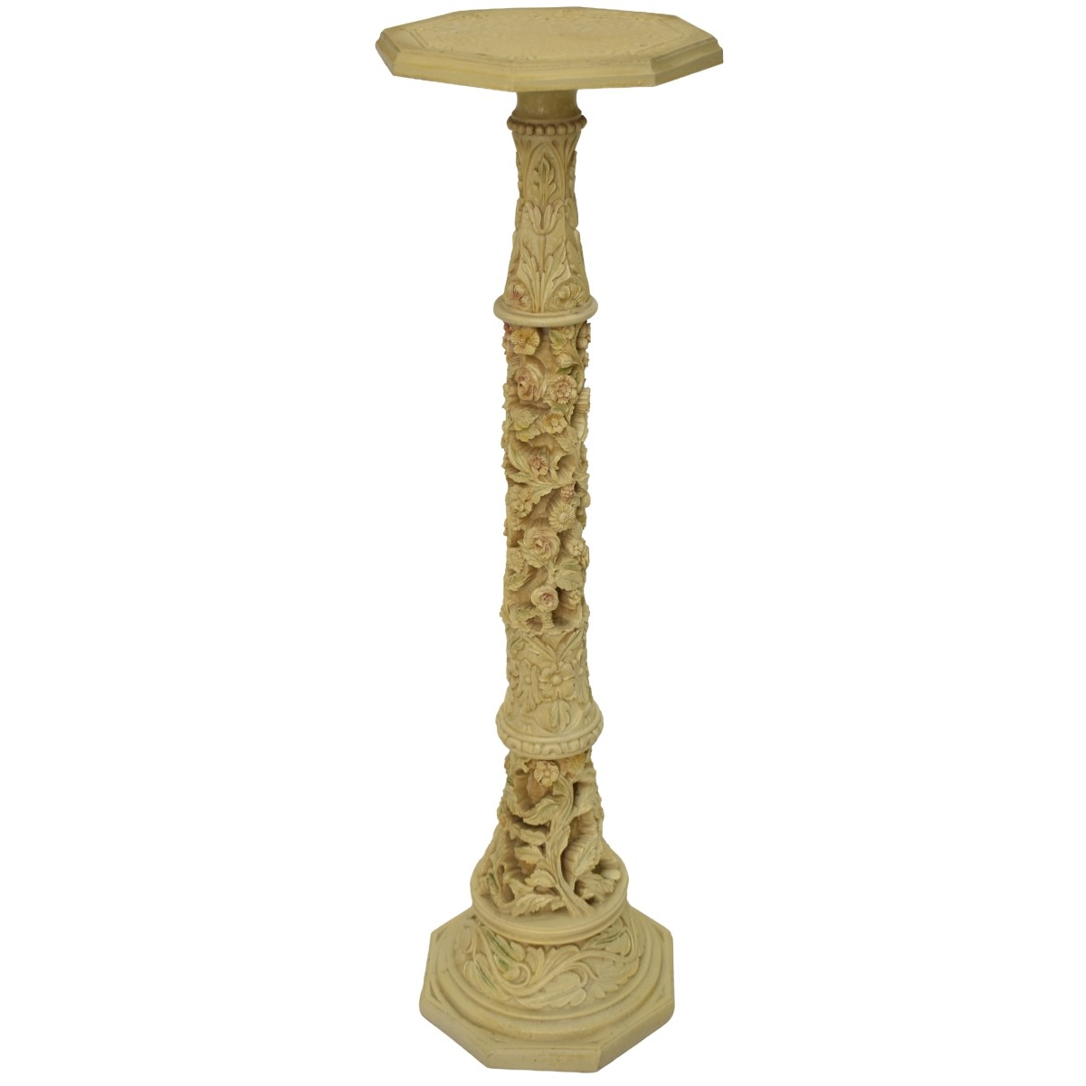 Floral Pedestal-Plant Stand
