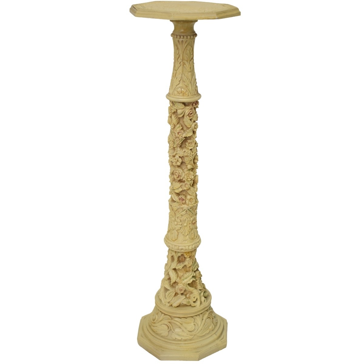 Floral Pedestal-Plant Stand