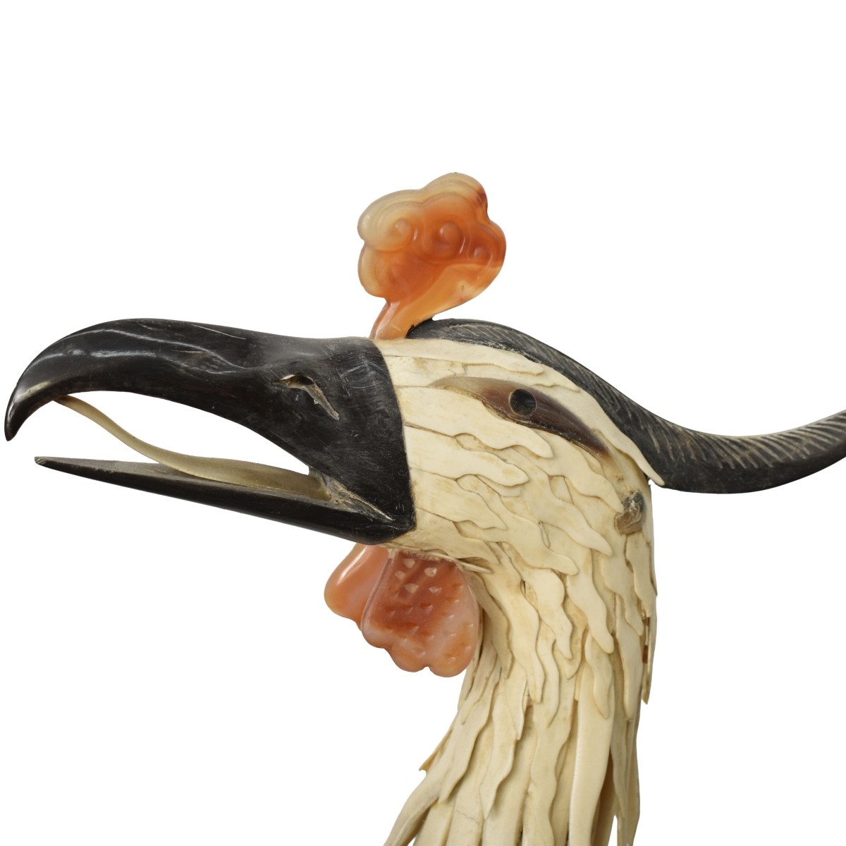 Monumental Chinese Bone Phoenix Birds