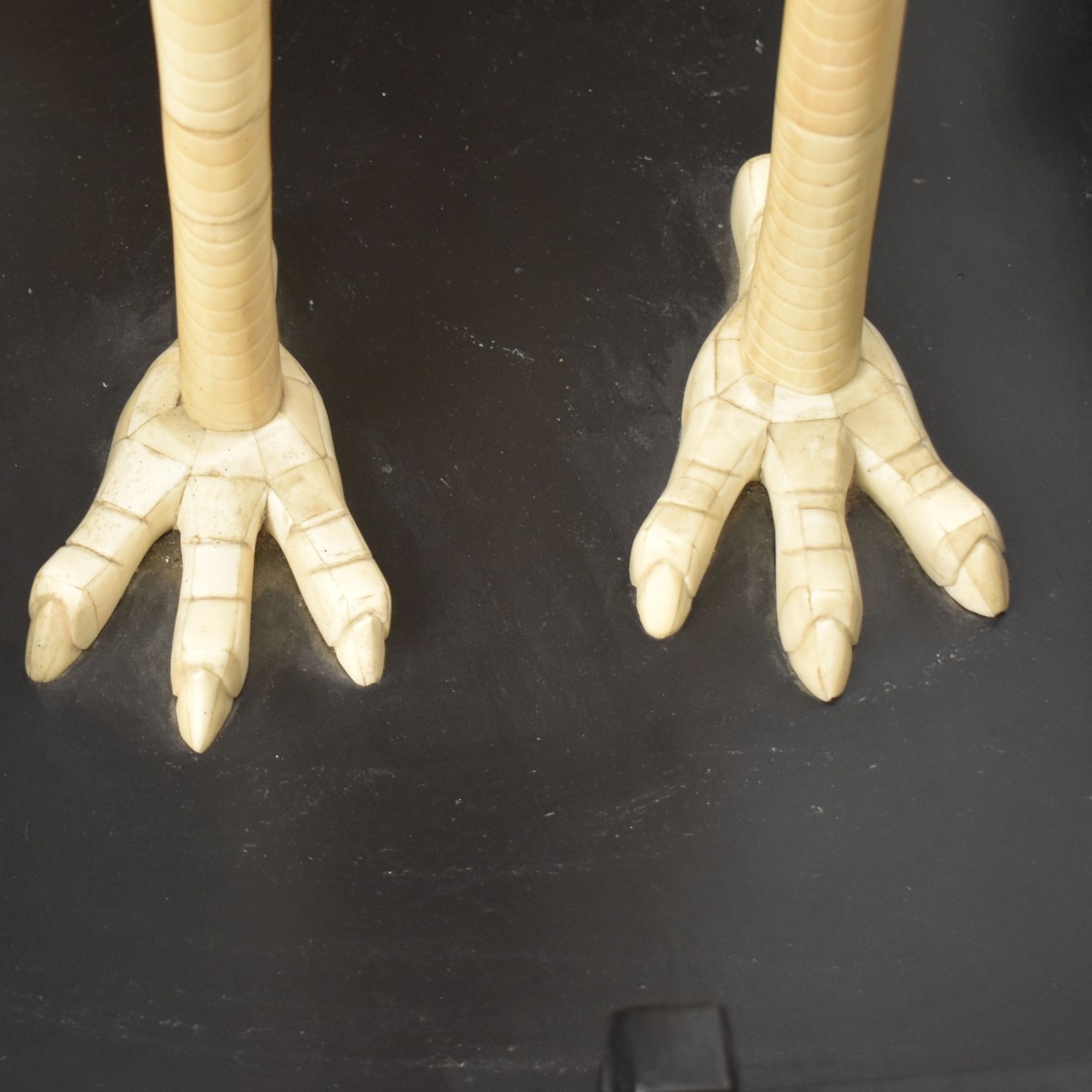 Monumental Chinese Bone Phoenix Birds