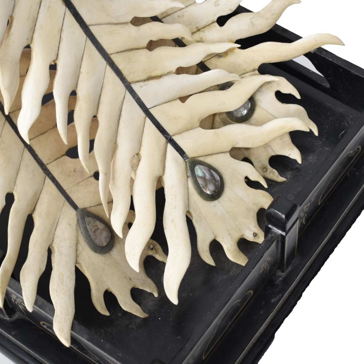 Monumental Chinese Bone Phoenix Birds