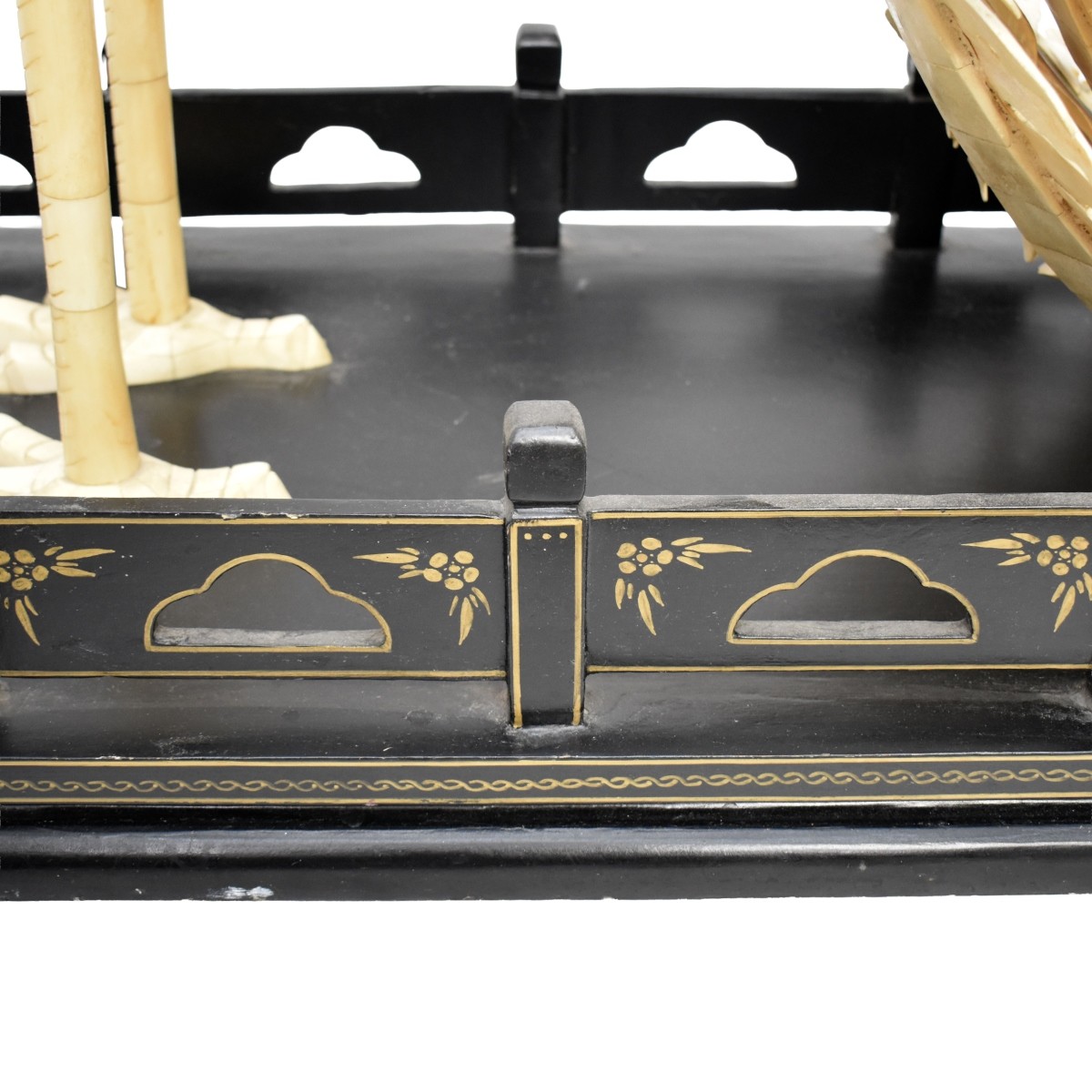 Monumental Chinese Bone Phoenix Birds