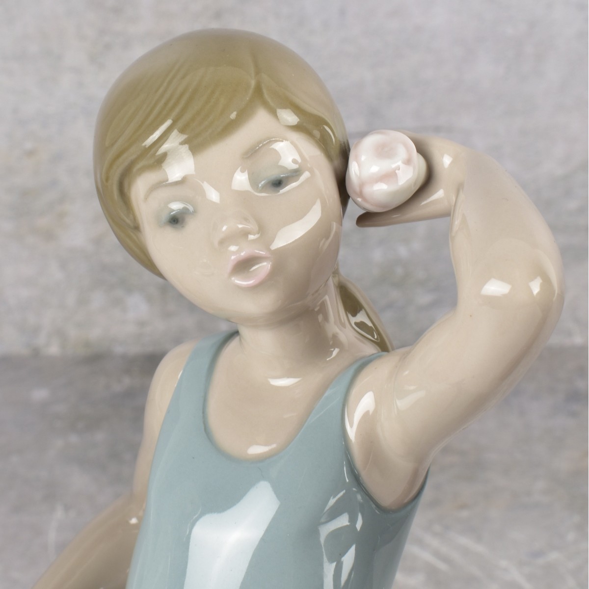 Lladro "Girl with Hat" Sculptures