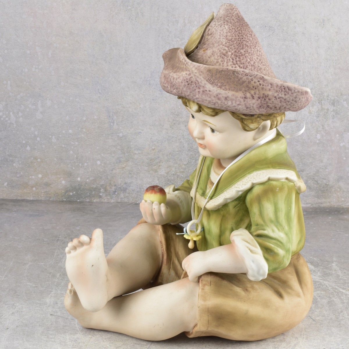 Vintage German Bisque Piano Baby Boy